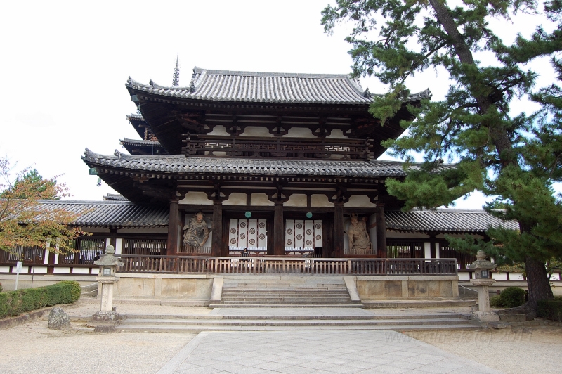 DSC_4130.JPG - Horyuji, the oldest wooden building in the world